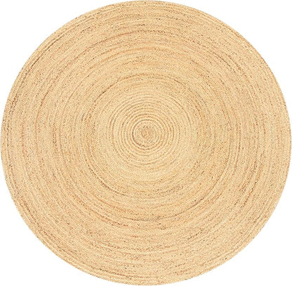 Ramanta Home Hand Woven Jute Braided Rug 4' Round - Image 9