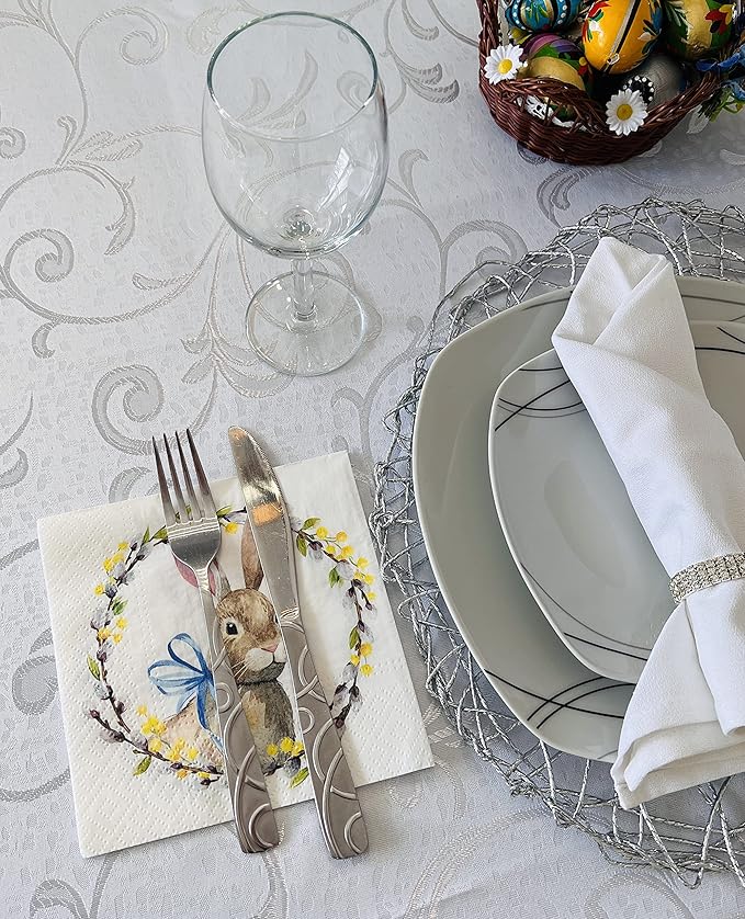 Easter Dinner Paper Napkins 20 Count Luncheon Paper Napkins Servilities13" x - Image 3