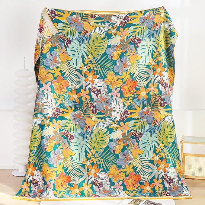 MSGKV Boho Throw Blanket for Couch and Sofa Cotton Blankets for Living Room - Image 8