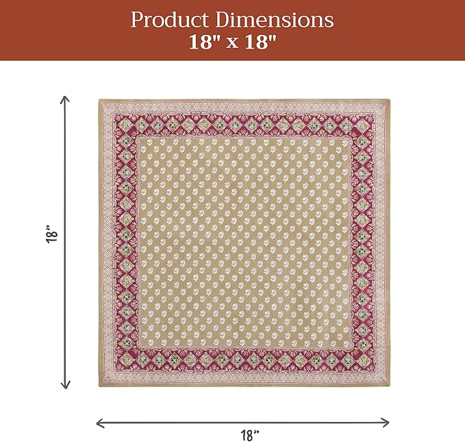 Maison d' Hermine Cloth Napkins Set of 4 100% Cotton Soft & Durable Everyday - Image 7
