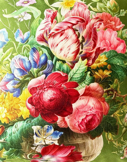 Vintage Dutch-Style Floral Still Life Throw Pillow Cover, 18x18 Inch - Image 5