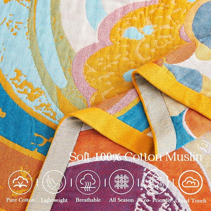 Boho Throw Blanket, Lightweight Blankets - Image 7
