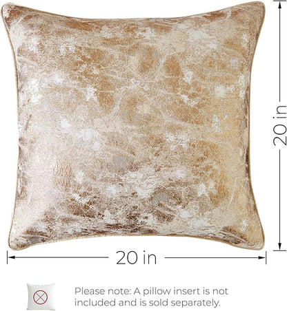 THE-TINOART Gold Jacquard Pillow Cover 20x20 - Image 8