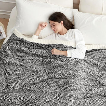 Snuggle Sac Heather Black Throw Blanket - Image 8