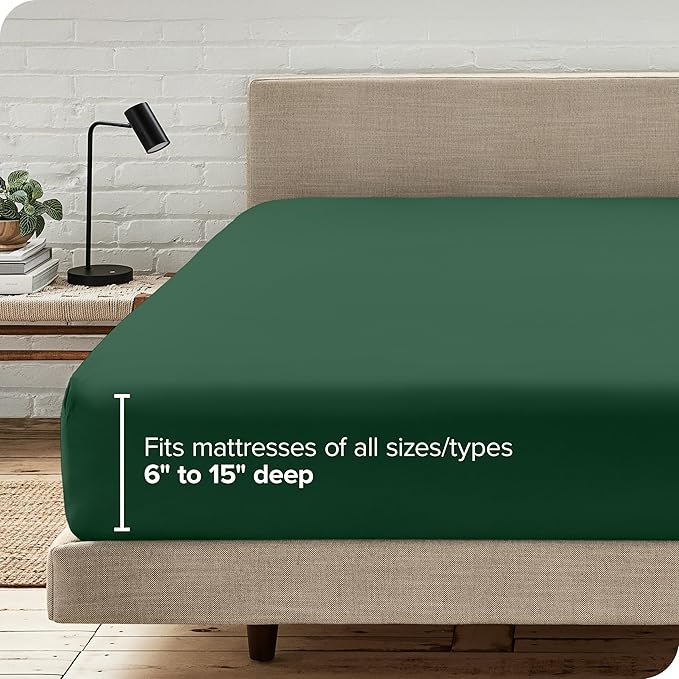 Bare Home Fitted Bottom Sheet King Size - Image 6