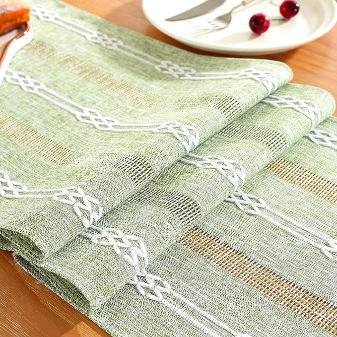 Farmhouse Table Runner, Rustic Cutout Table Runners - Image 7