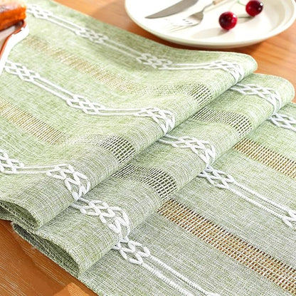 Farmhouse Table Runner, Rustic Cutout Table Runners - Image 7