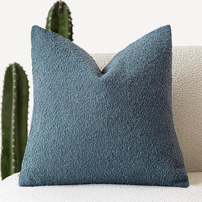 Foindtower Decorative Textured Boucle Throw Pillow Covers Accent Solid Pillow by Foindtower