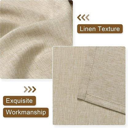 Hiasan Faux Linen Valance Curtains - Image 2