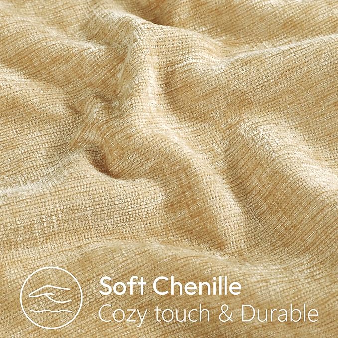 Stellhome Pack of 2 Soft Textured Throw Decorative Pillow Covers Square Accent - Image 2