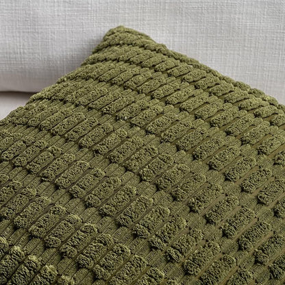 Fancy Homi 4 Packs Boho Moss Green Decorative Throw Pillow Covers 14x14 Inch - Image 3