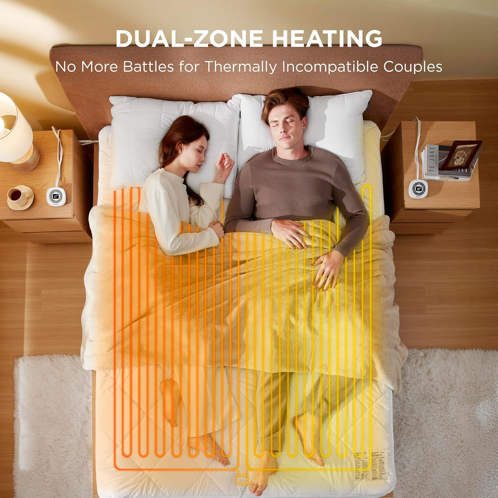 Bedsure Heated Mattress Pad King, Bed Warmer with Preheat & Memory Function