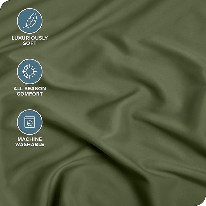 Bare Home Fitted Bottom Sheet Short Queen Size - Image 2
