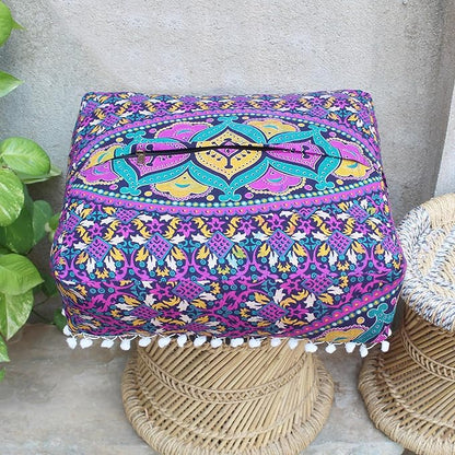 CRAFT KALA Large Hippie Mandala Meditation Floor Ottoman Pillow Cushion Pouf - Image 9