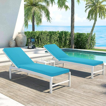 Chaise Lounge Cushions Outdoor Set of 2 - Image 2