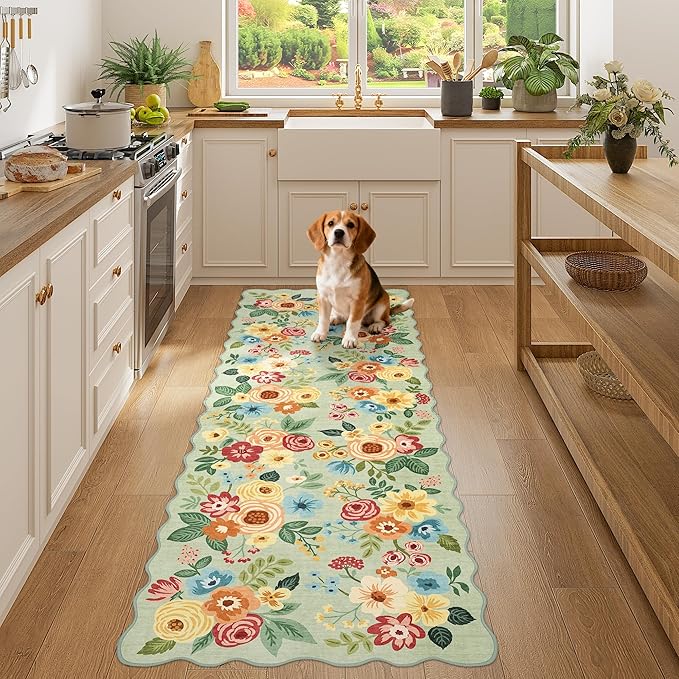 DUKINO 2x6 Runner Rug for Hallway, Washable Kitchen Rug - Image 3