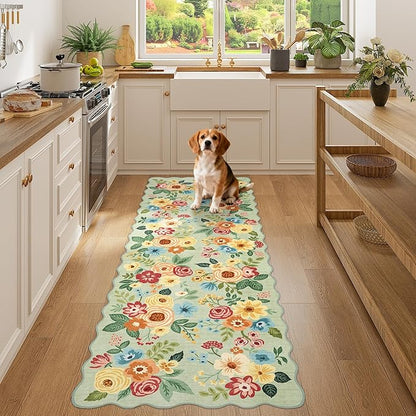 DUKINO 2x6 Runner Rug for Hallway, Washable Kitchen Rug - Image 3
