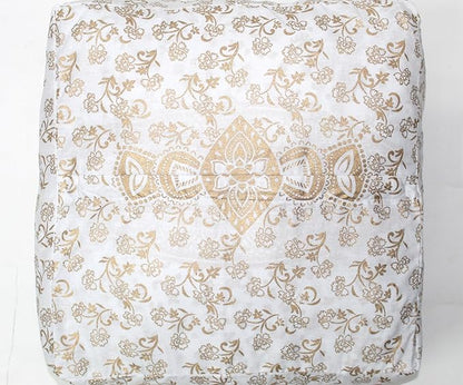 CRAFT KALA 24" Square Large Hippie Mandala Meditation Floor Ottoman Pillow - Image 8