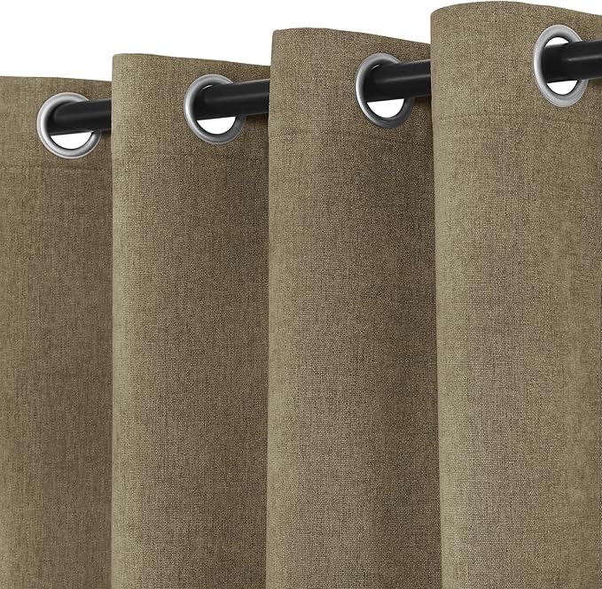 Macochico Full Blackout Curtains 84 Inches Long Insulated Noise Reducing - Image 4