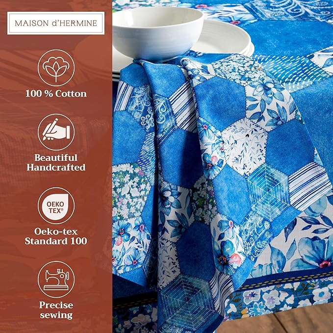 Maison d' Hermine Cloth Napkins Set of 4 100% Cotton Everyday Reusable Square - Image 2
