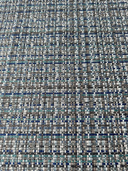 OctoRose 3 Side Zipper Upholstery Thick Linen Tweed Blue/Grey, Twin Size Futon - Image 4