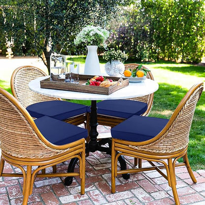 Outdoor Chair Cushions Set of 4 Waterproof Patio Chair Cushions - Image 6