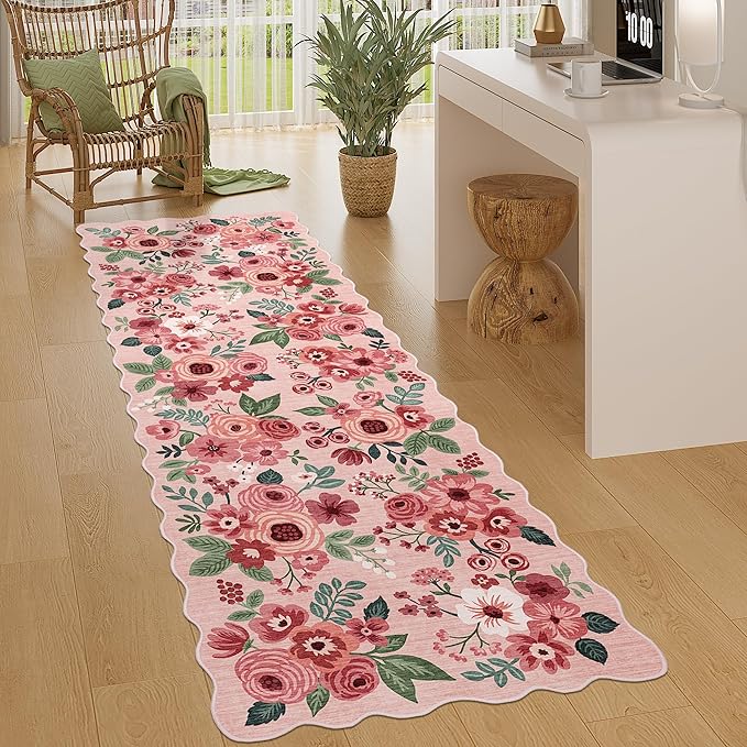 DUKINO 2x10 Runner Rug for Hallway, Washable Kitchen Rug - Image 2