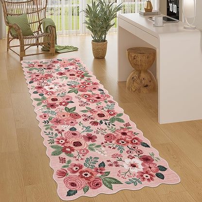 DUKINO 2x10 Runner Rug for Hallway, Washable Kitchen Rug - Image 2