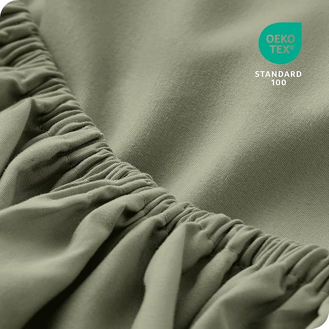 Bare Home 2-Pack Fitted Bottom Sheets Split King - Image 5