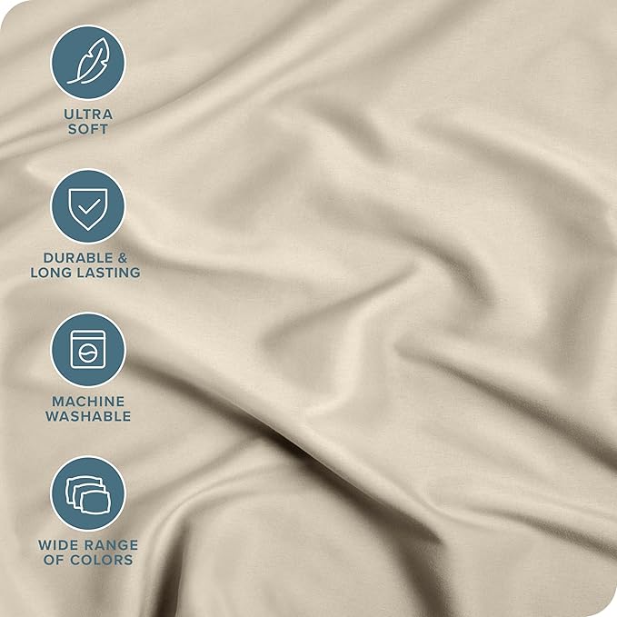 Bare Home 5-Pack Fitted Bottom Sheets Twin Extra Long - Image 2