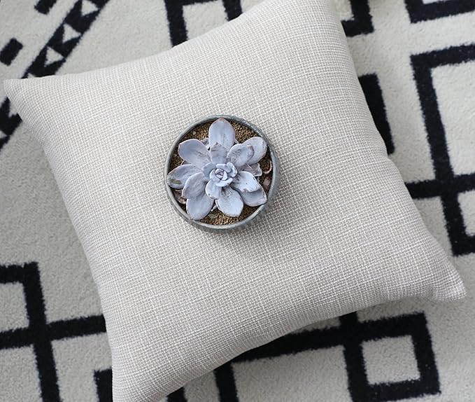 Kevin Textile Simple Linen Pillow Covers Nordic Stars Soft Cushion Case - Image 3