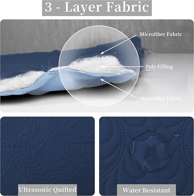 Easy-Going Twin Size Reversible Quilt Set - Image 5