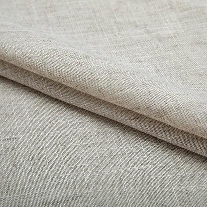 72 Inch Length Linen Curtains for Bedroom 2 Panel Set Natural Crude Tan Beige - Image 6
