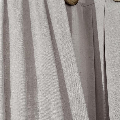 Lush Decor Linen Button Window Curtain Panel - Image 5