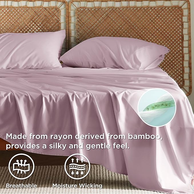 Bedsure King Size Sheets Set, Cooling Sheets - Image 2