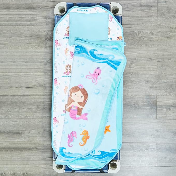 EVERYDAY KIDS Cute Preschooler and Toddler Cot Nap Mat - Image 5