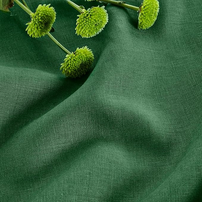 Solino Home Linen Pine Green Table Runner 120 Inches Long - Image 9