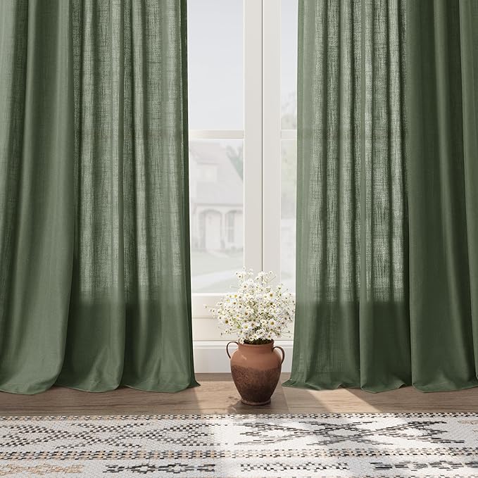 Extra Wide 100 Inch Linen Curtains - Image 6