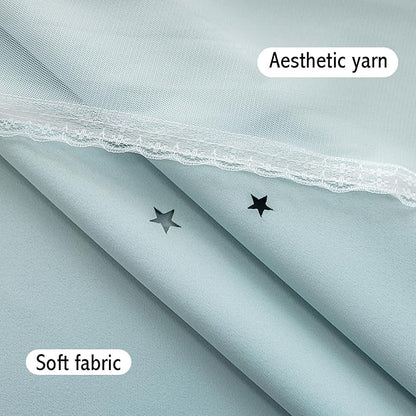 Anytime Romantic Kids Curtain, Hollow-Out Stars Window Curtain Double Layer - Image 8