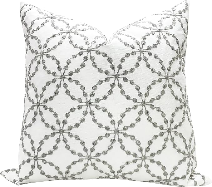 Slow Cow Embroidery Pillow Cover Pillowcase Decorative Throw Pillow Cover by SLOW+COW