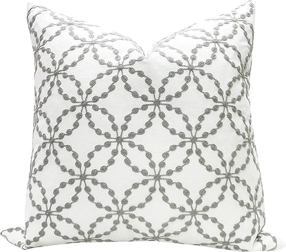 Slow Cow Embroidery Pillow Cover Pillowcase Decorative Throw Pillow Cover by SLOW+COW