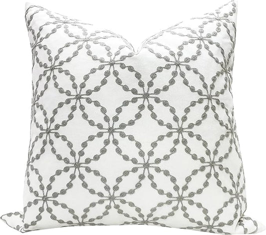 Slow Cow Embroidery Pillow Cover Pillowcase Decorative Throw Pillow Cover by SLOW+COW