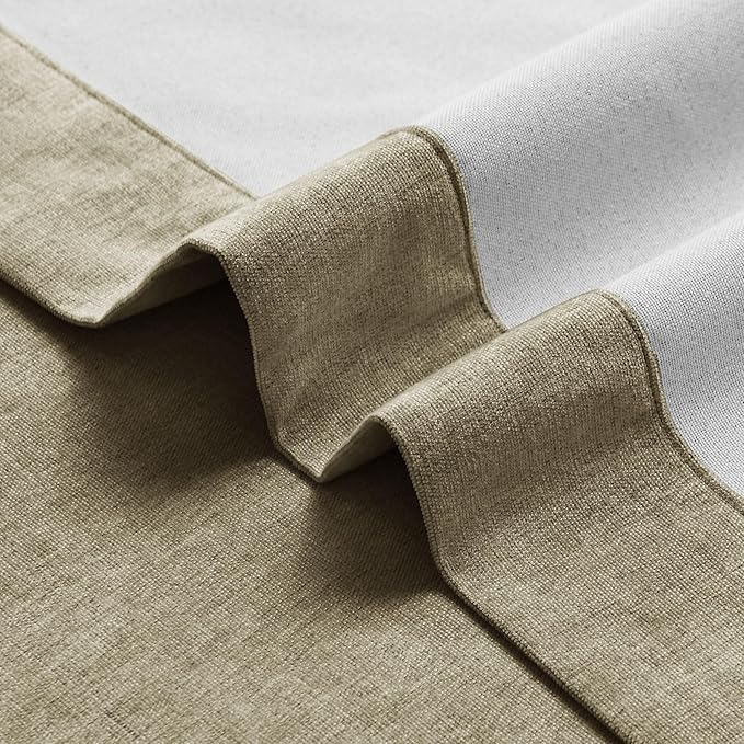 Macochico 100% Blackout Curtains Luxury Chenille Curtains - Image 5