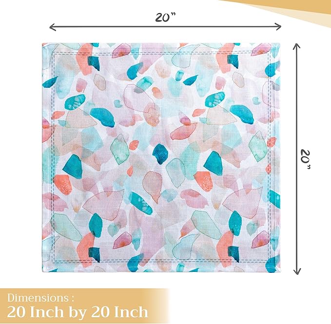 Maison d' Hermine Cloth Napkins Set of 4 100% Cotton Everyday Reusable Square - Image 4