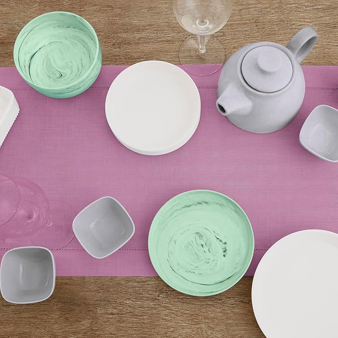 Solino Home Linen Violet Table Runner 90 Inches Long - Image 3