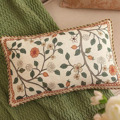 ISAENNE Design Linen Classic Throw Pillow Covers 12"x20", French Farmhouse - Image 7