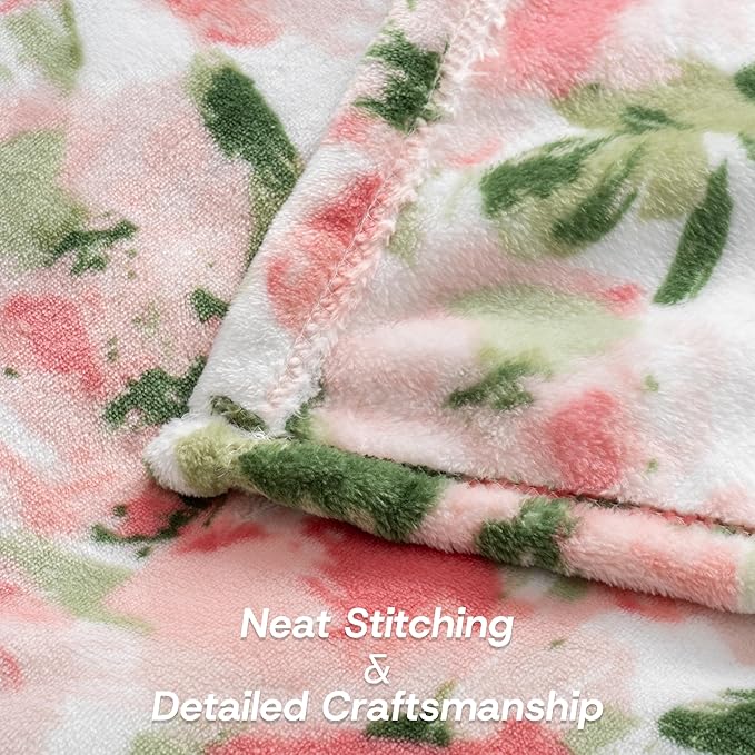 Luxury Printed Fleece Warm Blanket, Soft Lightweight Velvety Plush Throw - Image 5