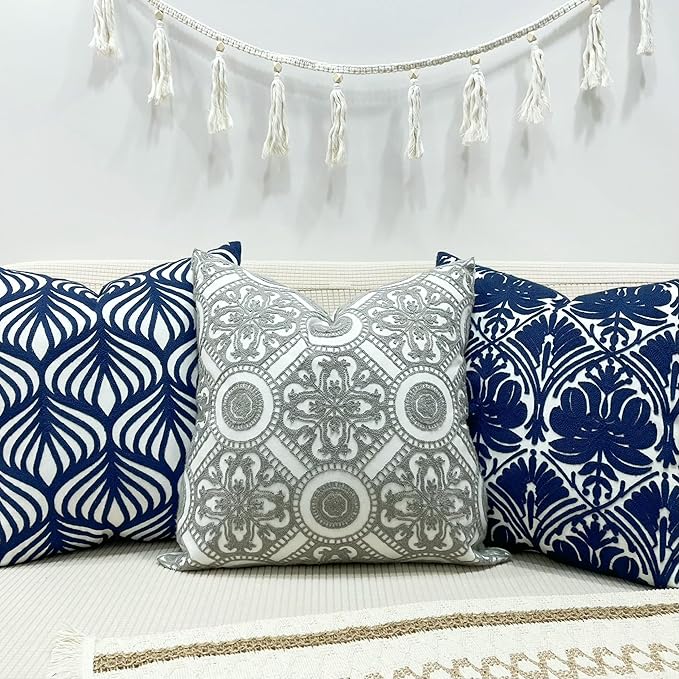 Slow Cow Embroidery Decorative Throw Pillow Cover Cushion Cover - Image 3
