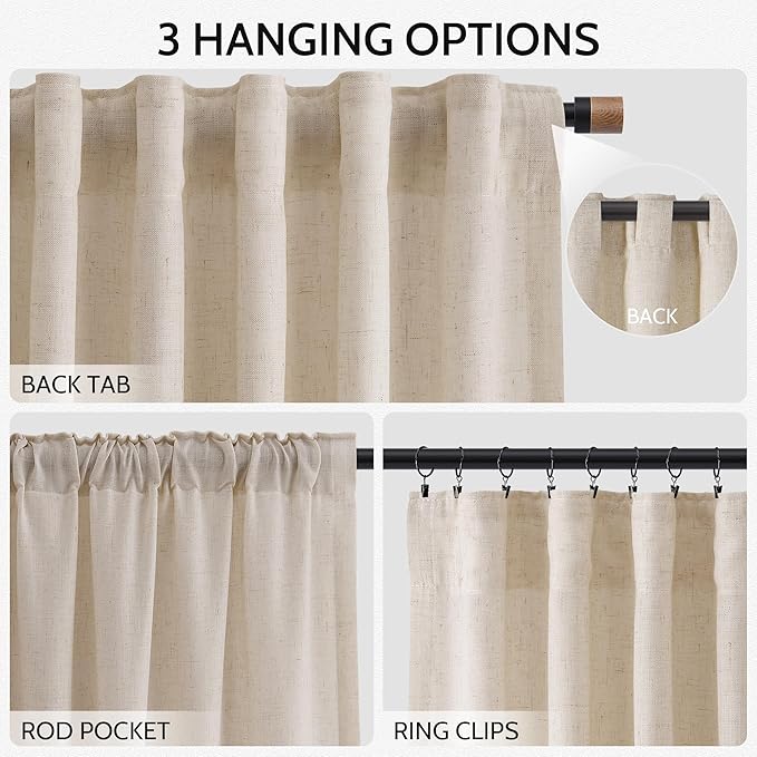 Nanspring 108 Inch Long Curtains - Image 2
