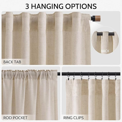 Nanspring 108 Inch Long Curtains - Image 2